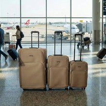 3 In 1 Soft side Trolley Luggage Set 3 Piece