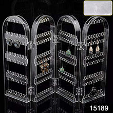 Foldable acrylic earring display stand 4 doors necklace rack India