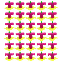 Kids' spinner launcher set, 30 toys in assorted colors