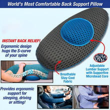 Ergonomic Orthopedic Back Support Pillow (18 x 9 Inch / 1 Pc)