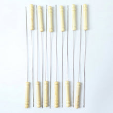 grilling skewers wooden handle set