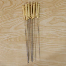 BBQ sticks set for grilling