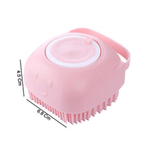 Silicone Massage Bath Body Brush with Built-In Soap Dispenser (1 Pc)