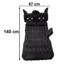 Cute Car Air Mattress Set with Black Cat Pillow for Comfortable Sleeping on the Go (1 Set)