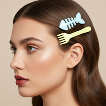 Fun snack theme hair pins