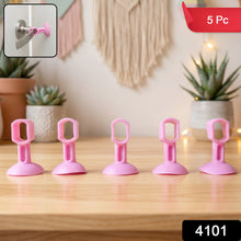 Silicone Door Stopper Suction Door Holder Anti Collision Door Handle Stopper (5 Pc)