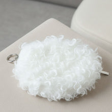 Soft fuzzy purse close detail