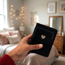 Compact Snap Button Card Holder Wallet (1 Pc)