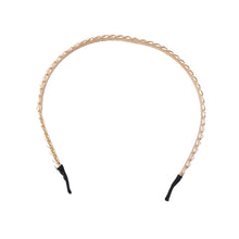 Decorative metal hair band with stones