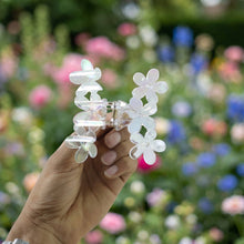 Elegant Transparent Floral Hair Claw Clip (1 Pc)