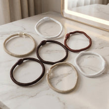 Soft Elastic Hair Rubber Bands Set (32 Pc Mix Color)