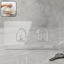 Transparent Double Hook Wall Adhesive Plate