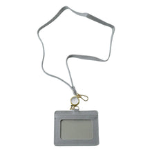 plastic id holder with adjustable lanyard