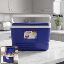 Portable Insulated Ice Cooler Box with Carry Handle (1 Pc, Blue / 6Ltr)