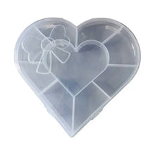 Heart craft bead storage box top view India