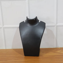 Black necklace display stand back view India