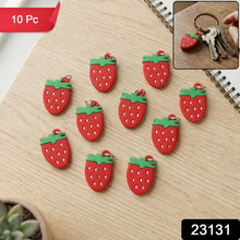 Strawberry fruit key ring