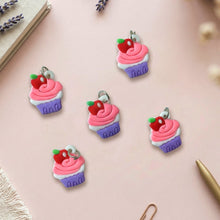 rubber cupcake keychain pack