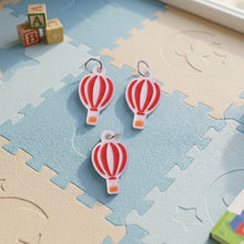 Hot Air Balloon Bag Charm Keychain Set (10 Pc)