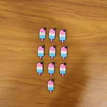 Cute Ice Cream Shape Bag Charm Keychain Set (10 Pc Set)