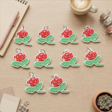 rose design keychain pack