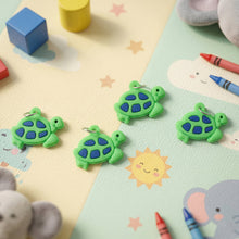 cartoon turtle keyring set
