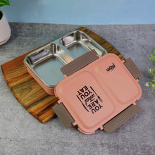 3-Compartment Stainless Steel Lunch Box (1 Pc)