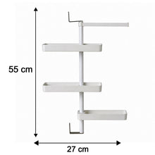 Multipurpose Rotating Shelf Storage Rack 4 Tier (1 Set)