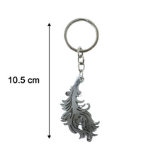 peacock feather key holder