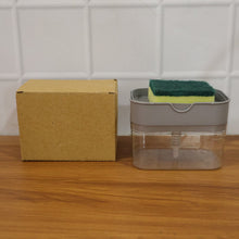Liquid Soap Dispenser on Countertop with Sponge Holder For Pet