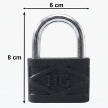 Heavy Duty 60mm Iron Pad Lock with 3 Keys