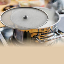 Multi-purpose kitchen mesh lid for serving