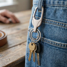 Durable Metal Keychain with Secure Clip (1 Pc)