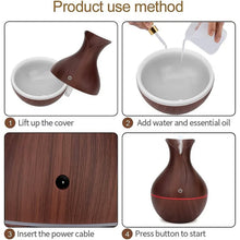  Mini Wooden Vase Pot Diffuser Mist Humidifier - comparison