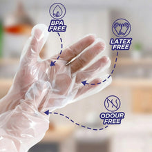 Disposable Plastic Gloves (100 Pc, Large)
