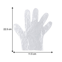 Disposable Clear Plastic Gloves (100 Pc, Large)