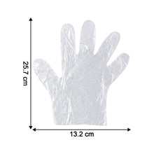 Disposable Clear Plastic Gloves (100  Pc, Medium)