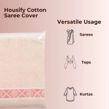 Zip Closure Saree Storage Bag (14.5x16.5 cm, Pack of 6)