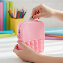 Sensory pop purse with strap