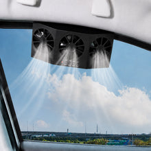 vehicle window cooling fan