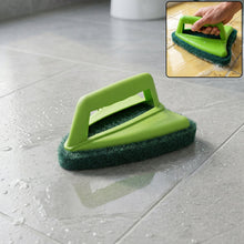Bathroom Brush with abrasive scrubber for superior tile cleaning