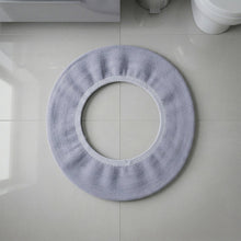 Soft Fabric Elastic Toilet Seat Cover (1 Pc, 29x29 Cm)