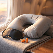 soft memory foam travel pillow comfort set