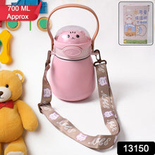 Stainless Steel Kitten / Bottle Vacuum Insulated Cup With Handle & Strap (700 ML)
