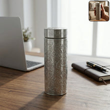 Silver coated steel thermal bottle