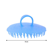 Ergonomic grip scalp scrubber tool