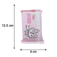 Cartoon Printed Soft Wet Wipes Pack 10 Pc (1 Pack x 10 Pc)