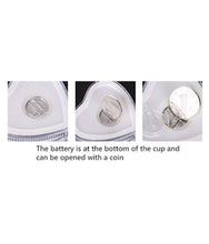 Heart Shape Blinking LED Glass Cup