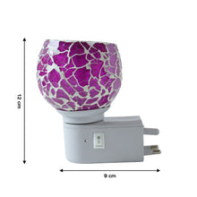 Premium Kapoor Dani Plug-In Mosaic Glass Aroma Diffuser & Night Lamp (1 Pc)