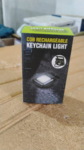  Mini Rechargeable Keychain Flashlight - angle